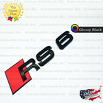 Audi RS6 Emblem GLOSS BLACK Rear Trunk Lid Letter Badge S Line Logo Nameplate