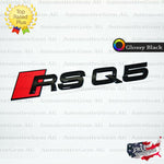 Audi RSQ5 Emblem GLOSS BLACK Rear Trunk Lid Letter Badge S Line Logo Nameplate