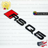 Audi RSQ5 Emblem GLOSS BLACK Rear Trunk Lid Letter Badge S Line Logo Nameplate