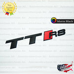 Audi TTRS Emblem MATTE BLACK Rear Trunk Lid Letter Badge S Line Logo Nameplate