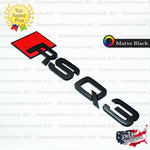 Audi RSQ3 Emblem MATTE BLACK Rear Trunk Lid Letter Badge S Line Logo Nameplate