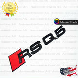 Audi RSQ5 Emblem MATTE BLACK Rear Trunk Lid Letter Badge S Line Logo Nameplate
