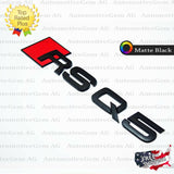 Audi RSQ5 Emblem MATTE BLACK Rear Trunk Lid Letter Badge S Line Logo Nameplate