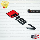 Audi RS7 Emblem MATTE BLACK Rear Trunk Lid Letter Badge S Line Logo Nameplate