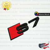 Audi S7 Emblem MATTE BLACK Rear Trunk Lid Letter Badge S Line Logo Nameplate