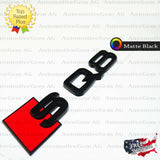 Audi SQ8 Emblem MATTE BLACK Rear Trunk Lid Letter Badge S Line Logo Nameplate
