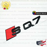 Audi SQ7 Emblem MATTE BLACK Rear Trunk Lid Letter Badge S Line Logo Nameplate