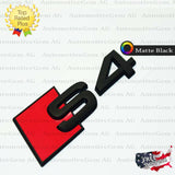 Audi S4 Emblem MATTE BLACK Rear Trunk Lid Letter Badge S Line Logo Nameplate