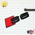 Audi S6 Emblem MATTE BLACK Rear Trunk Lid Letter Badge S Line Logo Nameplate
