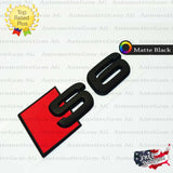 Audi S6 Emblem MATTE BLACK Rear Trunk Lid Letter Badge S Line Logo Nameplate