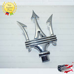 Maserati Front Grille Emblem Chrome Trident Logo Badge Radiator Symbol 670005377