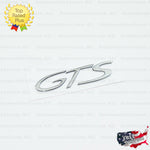 GTS Emblem Silver Chrome Logo Letter Badge Trunk Lid Nameplate for Porsche OEM