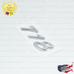 718 Emblem Chrome Silver Logo Script Badge Trunk Lid Nameplate for Porsche OEM