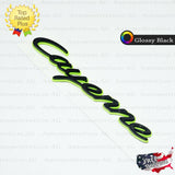 Cayenne E Hybrid Emblem GREEN BLACK Inscription Logo Script Nameplate for Porsche OEM