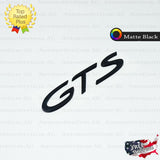 GTS Emblem Matte Black Logo Letter Badge Trunk Lid Nameplate for Porsche OEM
