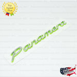 Panamera E Hybrid Emblem Green Silver Chrome Logo Script Nameplate Porsche OEM