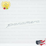 Panamera Emblem Silver Chrome Logo Script Badge Trunk Lid Nameplate Porsche OEM