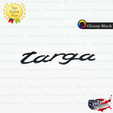 Targa Emblem Glossy Black Logo Script Badge Trunk Lid Namplate for Porsche OEM