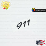 911 Emblem Inscription Matte Black Logo Letter Badge Trunk Lid Nameplate for Porsche OEM G A 991 559 231 03