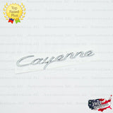 Cayenne Emblem Silver Chrome Logo Script Badge Trunk Lid Nameplate Porsche OEM
