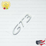 GT3 Emblem Silver Chrome Logo Letter Badge Trunk Lid Nameplate for Porsche OEM