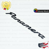 Panamera Emblem Glossy Black Logo Script Badge Trunk Lid Nameplate Porsche OEM
