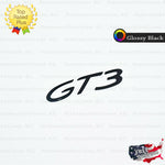 GT3 Emblem Glossy Black Logo Letter Badge Trunk Lid Nameplate for Porsche OEM