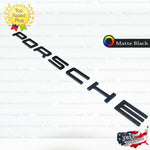 Porsche Emblem Matte Black Letter Trunk Lid Liftgate Logo Badge Nameplate OEM
