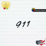 911 Emblem Inscription Gloss Black Logo Letter Badge Trunk Lid Nameplate for Porsche OEM G A 991 559 231 03