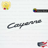 Cayenne Emblem Matte Black Logo Script Badge Trunk Lid Nameplate for Porsche OEM