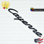Cayenne Emblem Matte Black Logo Script Badge Trunk Lid Nameplate for Porsche OEM