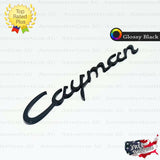 Cayman Emblem Glossy Black Logo Script Badge Trunk Lid Nameplate for Porsche OEM