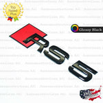 Audi RS5 Emblem GLOSS BLACK Rear Trunk Lid Letter Badge S Line Logo Nameplate