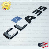 CLA35 AMG Emblem MATTE Black Rear Trunk Letter Logo Badge Sticker OEM Mercedes