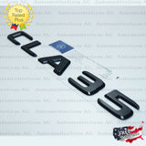 CLA35 AMG Emblem MATTE Black Rear Trunk Letter Logo Badge Sticker OEM Mercedes