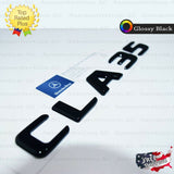 CLA35 AMG Emblem GLOSSY Black Rear Trunk Letter Logo Badge Sticker OEM Mercedes