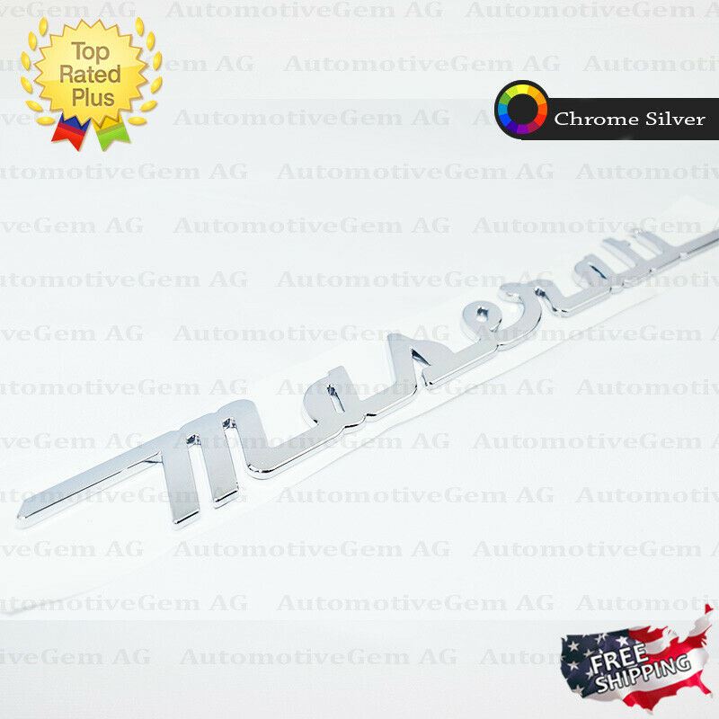 OEM Maserati Trunk Nameplate Emblem – Gloss Black Letter Logo Lid Badges – 2022+, Direct Replacement, 670215290