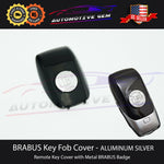 2020 BRABUS Emblem Key Fob Cover Remote AMG Metal Aluminum Silver for Mercedes