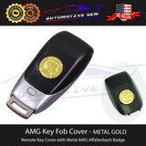 2020 AMG Emblem Key Fob Cover Remote Affalterbach Metal Gold for Mercedes