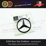 X204 GLK350 Mercedes BLACK Star Emblem Rear Trunk Lid Logo Badge AMG GLK250 2048170416