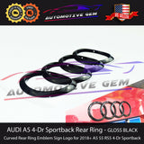Aud Rear Emblem Logo Badge 193mm Trunk Ld Gloss Black A1 A3 - Etsy Aud Rear Emblem Logo Badge 193mm Trunk Ld Gloss Black A1 A3 - Etsy