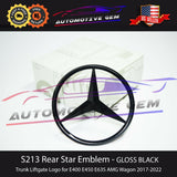 S213 WAGON E63S AMG Mercedes BLACK Star Emblem Rear Trunk Lid Logo Badge E450 E400 2138170016
