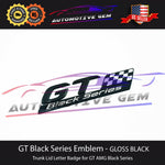 GT Black Series AMG Emblem GLOSS BLACK Rear Lid Logo Badge Mercedes GTS GTR R190 A1908174600