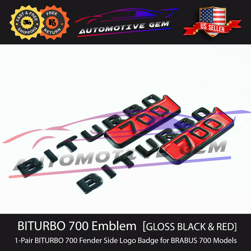 Biturbo 700 800 900 Fender Side Sticker For Mercedes Brabus Amg V8