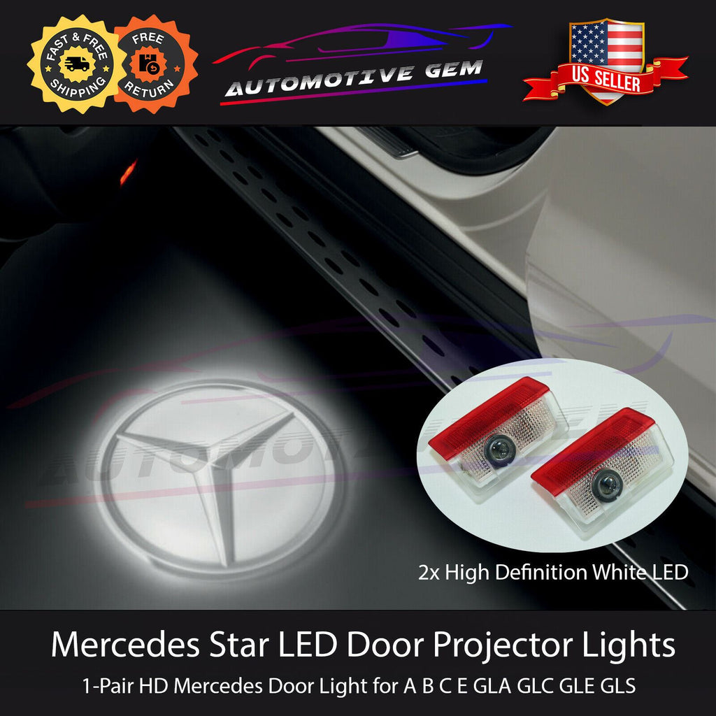 campingvogn flaskehals svejsning ⭐Mercedes Star Logo Door LED Projector Puddle Light HD Emblem C E GLA –  Automotive Gem