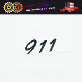 911 Emblem Inscription Gloss Black Logo Letter Badge Trunk Lid Nameplate for Porsche OEM