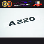 2019+ OEM Mercedes A220 Emblem Matte Glossy Black Rear Trunk Logo Badge