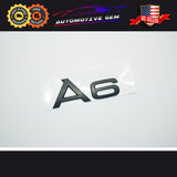 Audi A6 Emblem MATTE BLACK Rear Trunk Lid Letter Badge S Line Logo OEM Nameplate