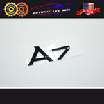 Audi A7 Emblem GLOSS BLACK Rear Trunk Lid Letter Badge S Line Logo Nameplate