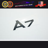 Audi A7 Emblem MATTE BLACK Rear Trunk Lid Letter Badge S Line Logo OEM Nameplate